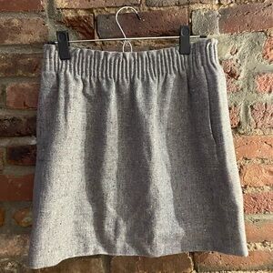 NWT J. Crew Factory Grey Paper Bag Skirt Size 6